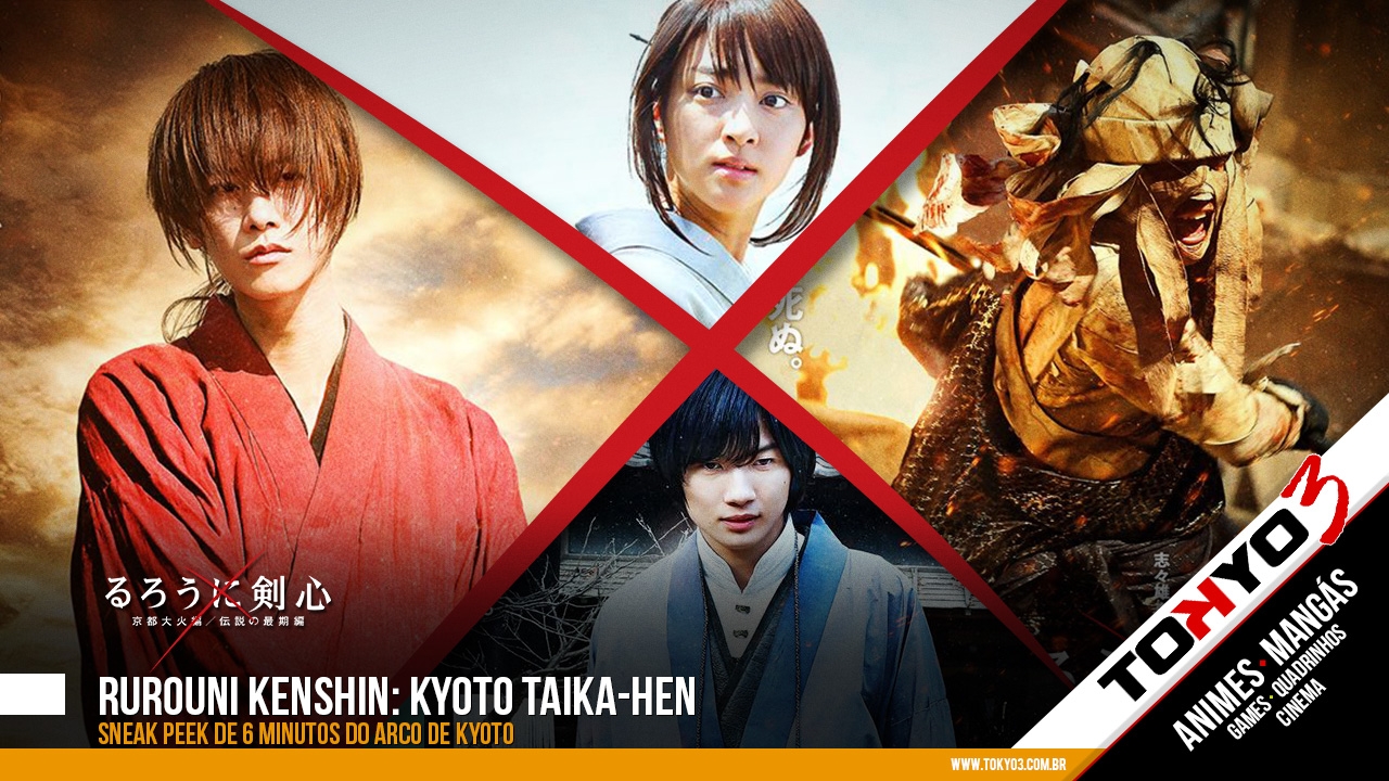 Primeiro pôster do Live Action Rurouni Kenshin: Kyoto Taika-hen - Tokyo 3
